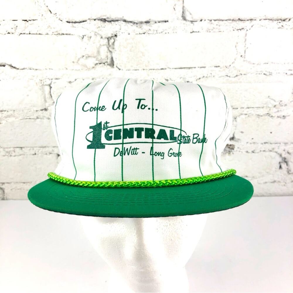 Vintage 1st Central State Bank Farmer Snapback Hat